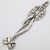 Italian Vintage Italian Handmade Genuine Silver .800 Wheat Ears and Ribbon Decorated Cocktail Fork For Sale - Image 3 of 10