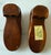 Pair of Hand Made Miniature Wooden Shoes by Theodore Alexander For Sale - Image 9 of 11