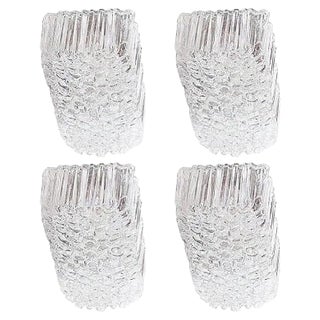 Glass Wall Lamp or Flush Mount by Helena Tynell for Glashütte Limburg, 1960s For Sale