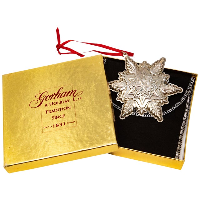 1999 Gorham Sterling Snowflake Figurine For Sale