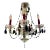Karen Curtis’ Red & Black Strass Swarovski Crystal Chandelier, Antique Frame For Sale