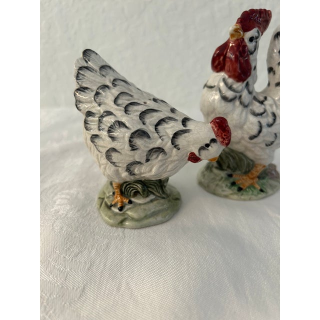 Mid-Century Rooster & Hen Salt & Pepper Shakers, a Pair For Sale In West Palm - Image 6 of 8