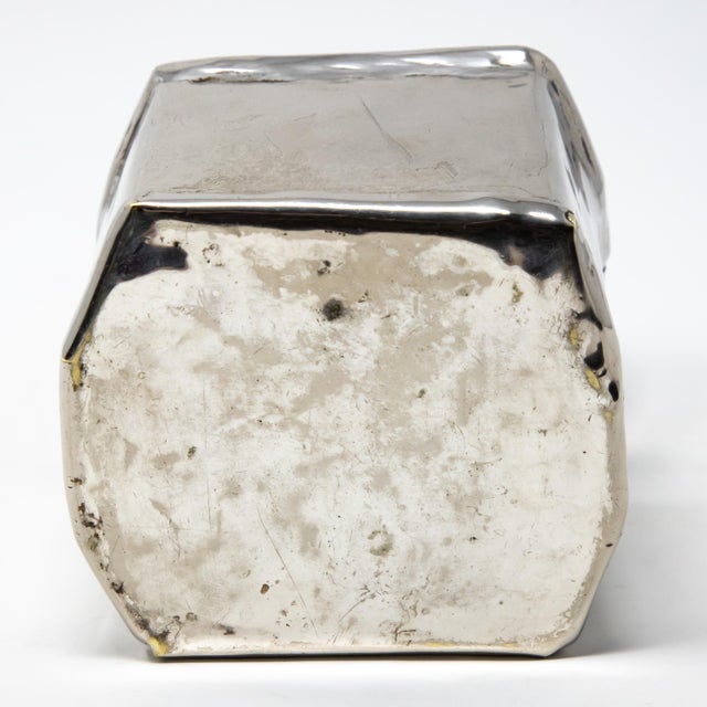 Vintage Sterling Silver Handcrafted Tea Caddy For Sale - Image 9 of 11