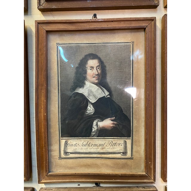 18th Century Carlo Lasinio Hand Coloured Portrait Engravings - Set of 18 For Sale - Image 10 of 12