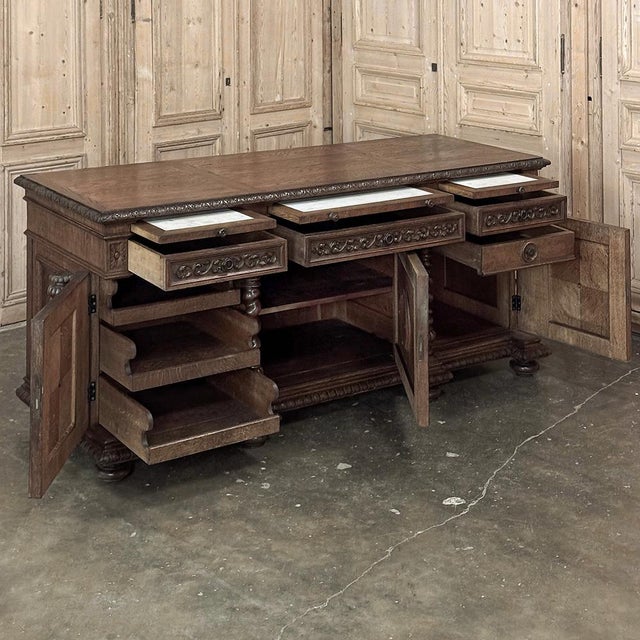 19th Century French Renaissance Hunt Buffet ~ Credenza For Sale - Image 13 of 18