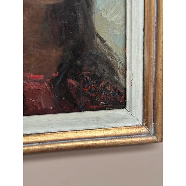 Meriv, Portrait, 1960s, Oil on Canvas, Framed For Sale - Image 5 of 18