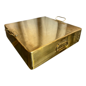 1940s Large Brass Box, Adnet Paris