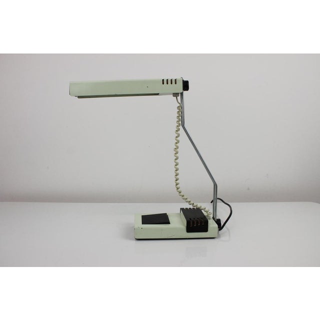 Metal Table Lamp attributed to Josef Mára for Tesla, 1990s For Sale - Image 7 of 18