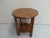 Brown Art Deco Oak Round Coffee Table, 1930s For Sale - Image 8 of 10