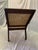 Coffee Vintage Reproduction 18th Century Style Caned Planter’s Chair For Sale - Image 8 of 12
