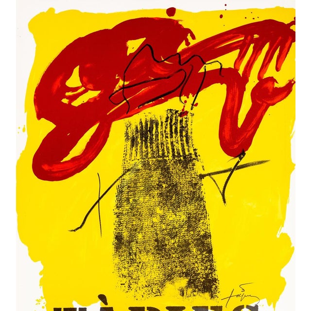 Antoni tapies (1923-2012) galeria punto (valencia) original color lithograph poster signed in the plate on poster paper,...