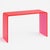 Neon Pink Lucite Console Table For Sale - Image 4 of 9