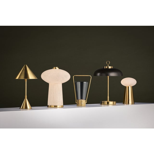 Hudson Valley Lighting Fords 10.25 in. 1 Light Rechargeable Table Lamp in Aged Brass Finish For Sale - Image 9 of 11