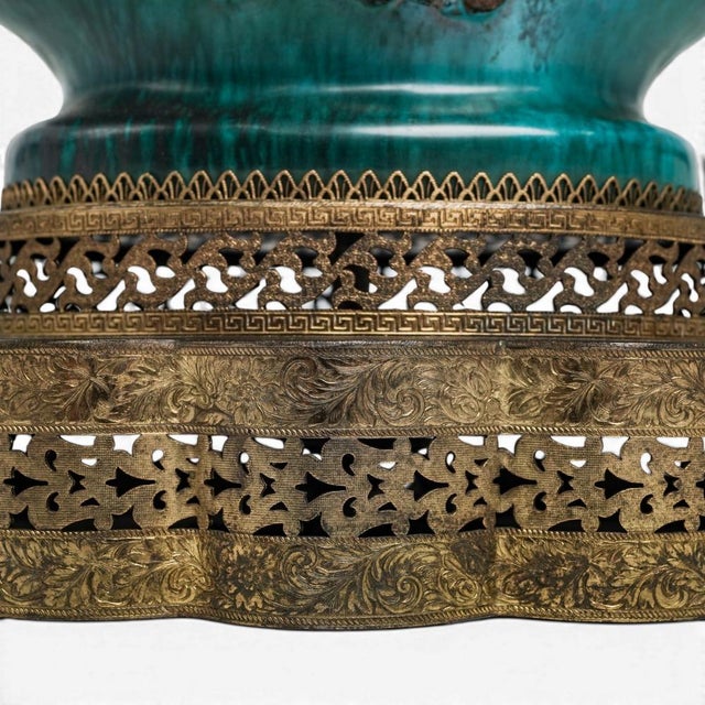 Metal 1940's Italian Modern Chinese Scholars Lamp by Marcello Fantoni for Raymor For Sale - Image 7 of 8