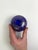 Azurene Cobalt Blue and Gold Glass Vase by Michael Harris, 1978 For Sale - Image 6 of 9