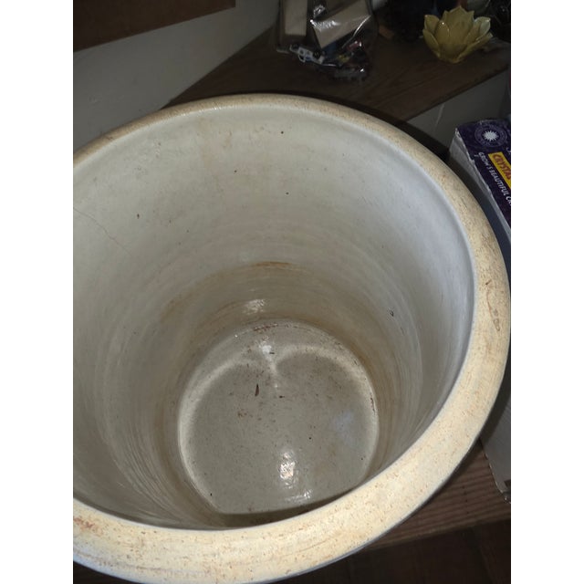 Gray 19th Century 8 Gallon Stoneware Crock by the Buckeye Pottery Company For Sale - Image 8 of 14