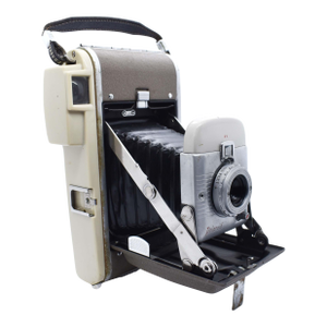 Mid Century Modern Heavy Duty Polaroid Land Camera Model 80 Highlander Bellows Instant Camera