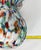 Blue Vintage Millefiori Speckled Ruffled Top Art Glass 7.5" Vase For Sale - Image 8 of 9