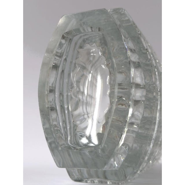 Optical Clear Glass Vase by Jan Sylwester Drost for HSG Ząbkowice, Poland, 1970s For Sale - Image 14 of 15