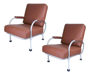 Art Deco Lounge Chairs by Warren McArthur, Set of 2