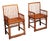 Asian Hongmu Comb-Back Armchairs, 1920, Set of 2 For Sale