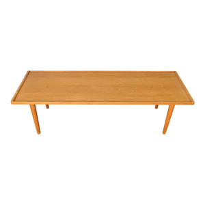 1960s Solid Oak Coffee Table by Hans Wegner for Johannes Hansen