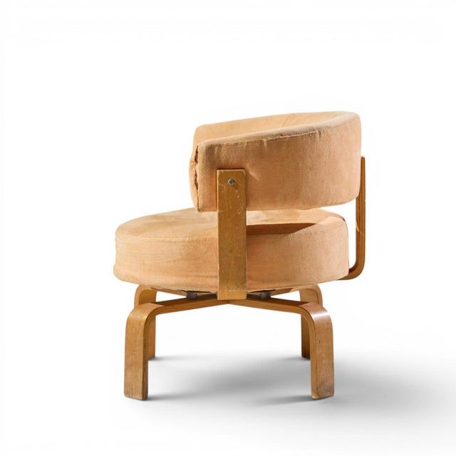 Wood Carina Bengs for Ikea Fridene Mid Century Swedish Bentwood Swivel Lounge Chairs - Pair For Sale - Image 7 of 12