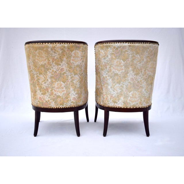 Early 20th Century French Empire Style Occasional Chairs, Pair For Sale - Image 5 of 12