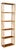 Vintage Tall Rattan and Woven Cane Wall-Mounted Étagère Shelf For Sale