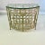 Maitland - Smith Vintage Maitland-Smith Hollywood Regency Silver Leaf Wine Rack Console Table - 30 Wells, Demi-Lune Design, Attributed For Sale - Image 4 of 16