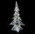 Vintage Lead Crystal Clear Glass Christmas Tree Made in Japan Approximately 11" x 7" Weighs approximately four pounds Good...