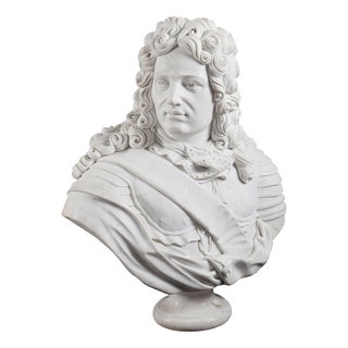 Antique 20th Century Italian Marble Bust of a Nobleman in Armour For Sale