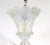 Vintage Baroque Style Four Arm Opaline Murano Chandelier For Sale - Image 4 of 12