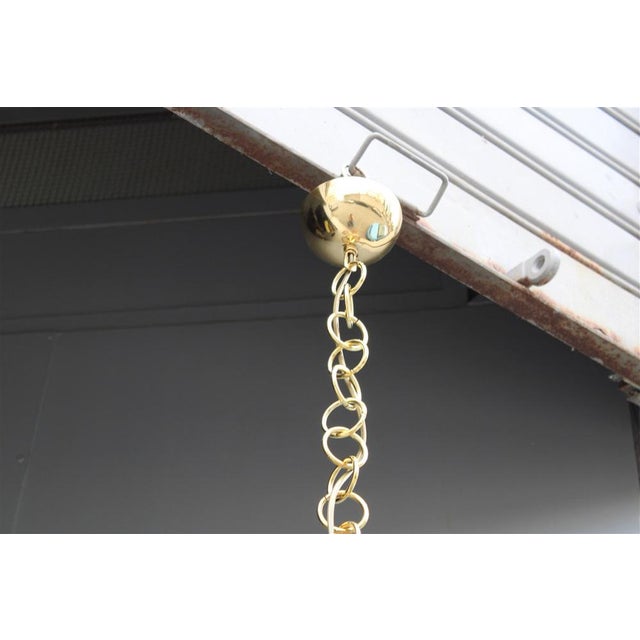 Italian Bamboo Chandelier, 1950 For Sale - Image 11 of 15