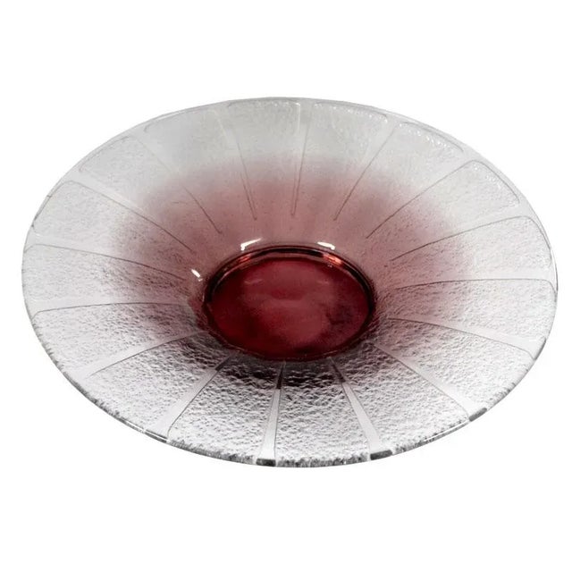 French Art Deco Glass Plate by Charles Schneider, 1920s For Sale - Image 11 of 11