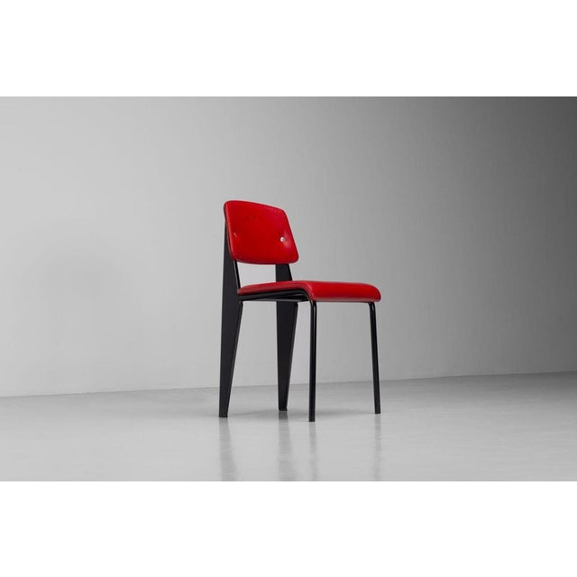 Jean Prouvé Model 306 Métropole Standard Chair by Jean Prouvé, France, 1951 For Sale - Image 4 of 18