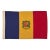 Vintage Sewn Cloth Flag of Andorra For Sale