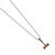 Silver Sterling Silver & Gold Hammer Pendant Necklace For Sale - Image 8 of 9