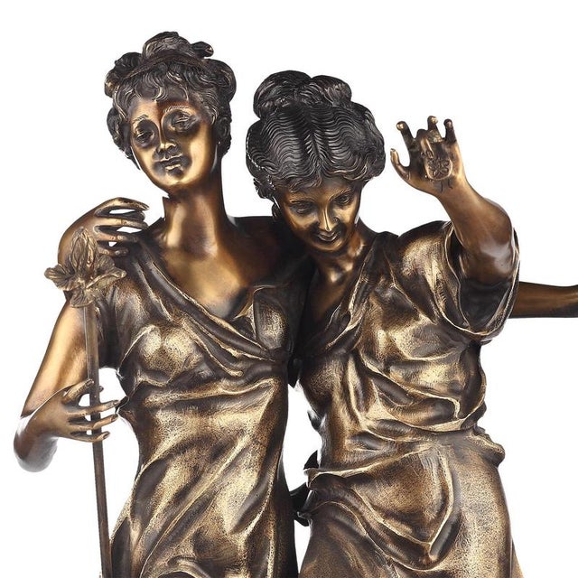 Tarantella Dancer, Bronze on Marble Base For Sale - Image 4 of 5