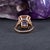 Metal 5.9Ct Rainbow Moonstone Ring With Diamond & Pink Sapphire Accents: 14k Gold Ring For Sale - Image 7 of 9