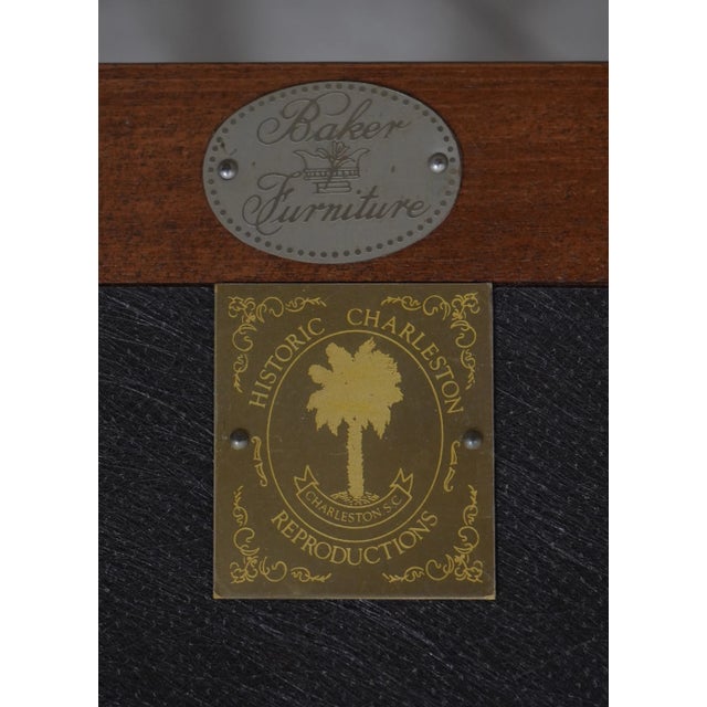 Pair Baker Shield Back Mahogany Armchairs For Sale - Image 12 of 12