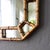 Tall Chinoiserie Faux Bamboo Gold Tortoise Shell Octagon Mirror For Sale - Image 12 of 15
