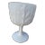 Vintage Milk Glass Goblet For Sale