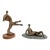 Peter Hord Stylized Figural Bronze Sculptures, 2 For Sale