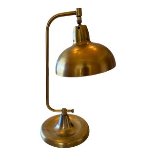 Apollo Electric Glass Plated Jewelers Lamp With Mercury Glass Shade For Sale
