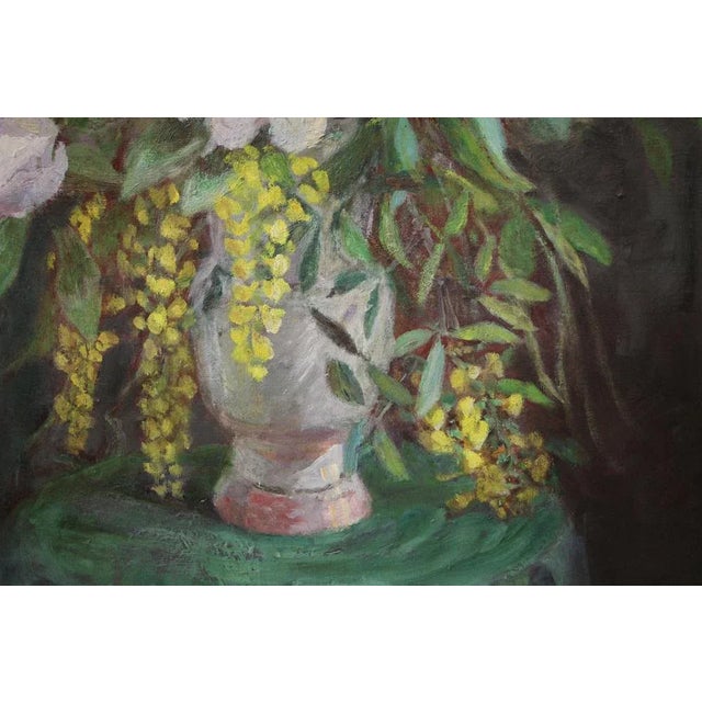 1930s Augusta Thejll Clemmensen, Bouquet in a Vase, 1930, Oil on Canvas, Framed For Sale - Image 5 of 9