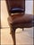 Brown Elegant Late 20th Century Gabriel Victor Leather Upholstered Side Chair With Nailhead Trim For Sale - Image 8 of 12