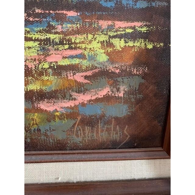 This is an original oil painting by Antonio Candelas (born 1938), an artist recognized for his serene rural landscapes and...