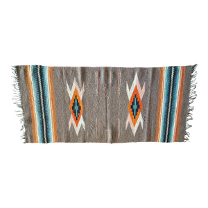 Vintage New Mexico Large Brown 1930's Chimayo Weaving