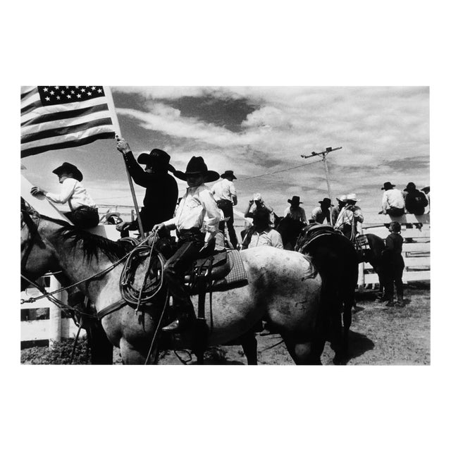 Michael Ormerod, Boy and Men on Horses, Photographic Print For Sale